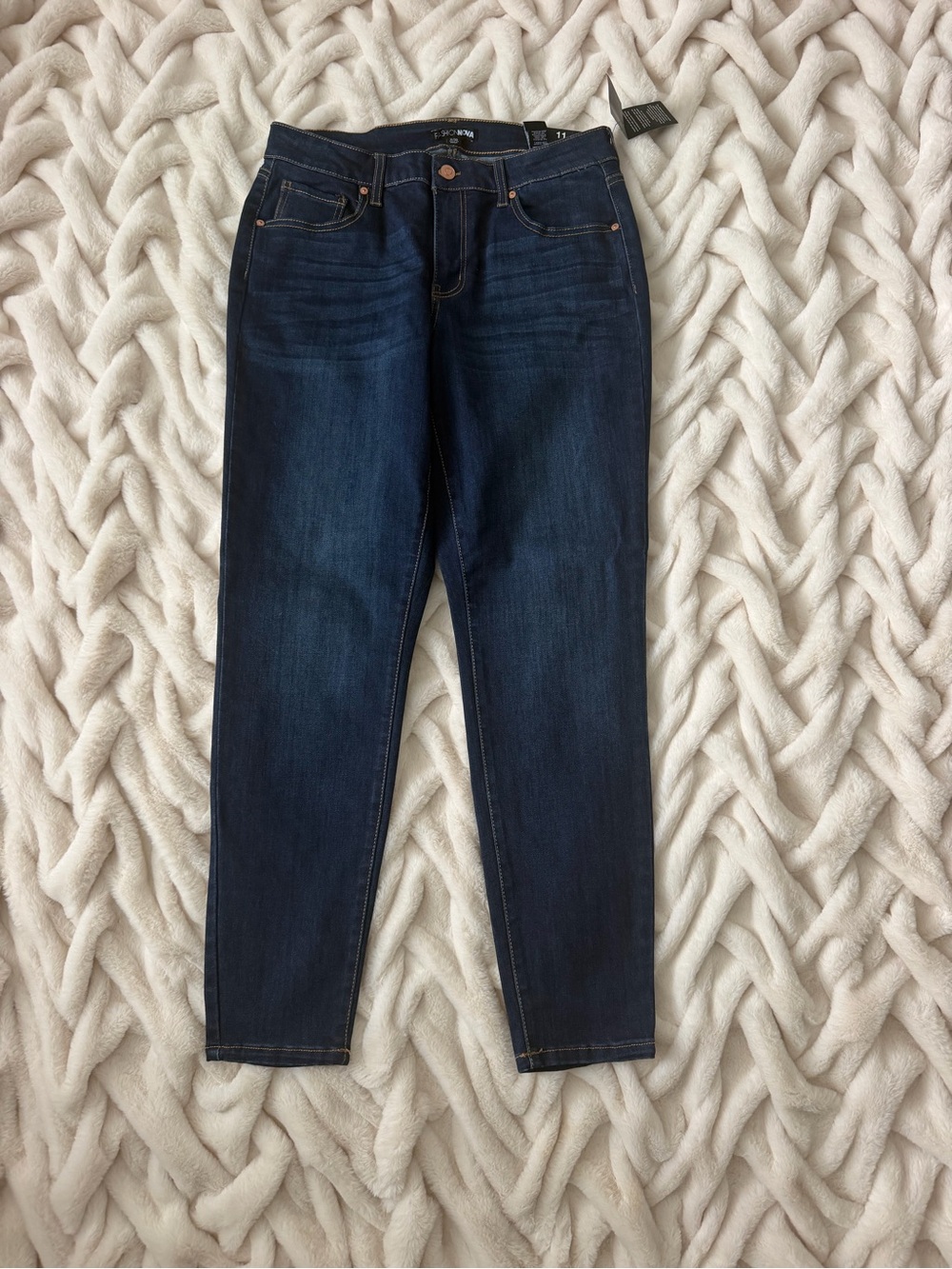 Fashion Nova Dark Blue Skinny Jeans